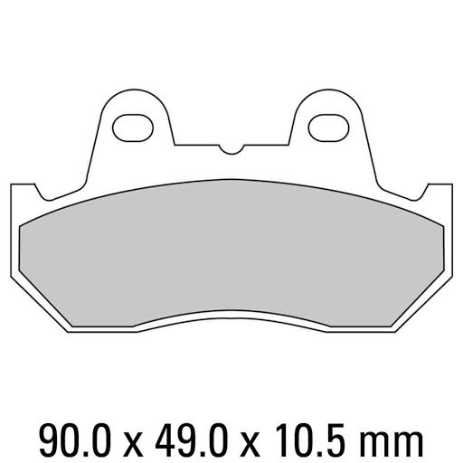 FERODO FDB244 BRAKE PADS ORGANIC PLATINUM